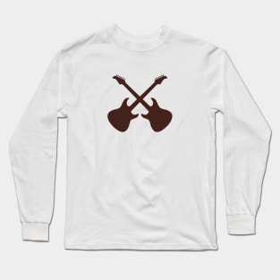 Crossed Guitars (IT Crowd) Long Sleeve T-Shirt